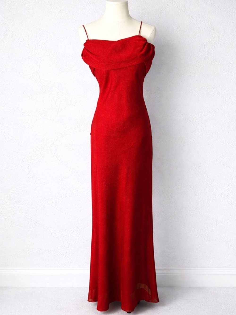 Vintage old Hollywood glamour inspired  red gown